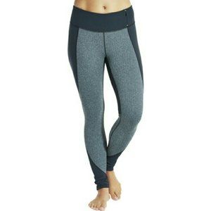 CALIA Black Gray Ruched Herringbone Leggings Tight